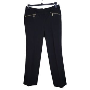 Anne Klein Black Straight Dress Pants (Size 8P)
